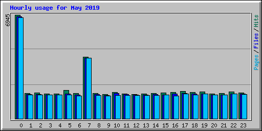 Hourly usage for May 2019